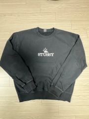 Old STUSSY クラウンロゴ スウェット ブルーグレー - メルカリ