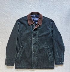 00s 襟レザー切替ダックジャケット 黒 S 中綿 ゆるだぼ 古着. - メルカリ