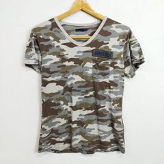 EVISU 迷彩柄 Vネック 半袖Tシャツ 32 - メルカリ
