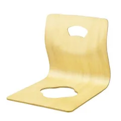 モダン 座椅子/パーソナルチェア 〔ナチュラル〕 幅400×奥行505×高さ395mm 耐荷重80kg 成型合板塗装 〔リビング ダイニング〕