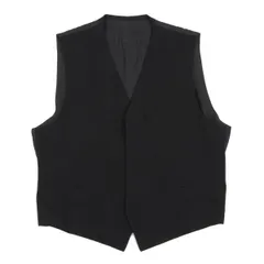 コムデギャルソンオムCOMME des GARCONS HOMME ウールギャバジップアップジレベスト 黒Mのサムネイル