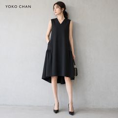 極美品✨　ヨーコチャン　バックティアードワンピース　完売品　ブラック フレアスリーブバックティアードマキシドレス – YOKO CHAN