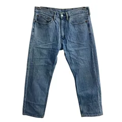 Levi's 505 デニムパンツ W34 ライトブルー リーバイス ジップアップ 紙パッチ コインポケット アメカジ ジーンズ デニム 2605-77