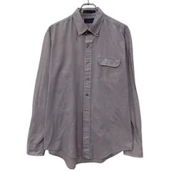 80s Levi's 長袖 ストライプシャツ XL グレー レッド リーバイス ボタンダウン ボタン 胸ポケット 80年代 カジュアル 春物 a805-5090のサムネイル