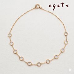 agete ドリーミードリーミー ムーンストーン ブレスレット11石 希少