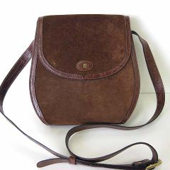 ラルフローレン ショルダーバッグ 斜めがけ レザー ロゴ 茶 ブラウン ラルフローレン RALPH LAUREN ☆レザーRLLロゴ外ポケットショルダー