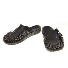 KEEN ブラック 編み込みサンダル - メルカリ