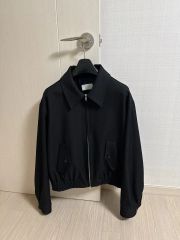 新品未使用 完売品 ROPÉ ダークネイビー 短丈ブルゾン ワイドカフス袖 