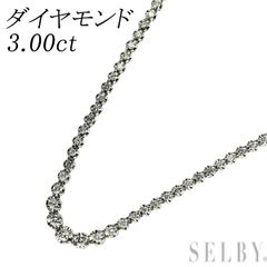 未使用□K18WG□ダイヤモンド テニスネックレス 2ct，11.6g - メルカリ
