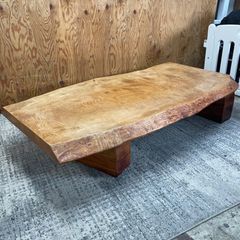 アンティーク】昭和レトロ 銘木 天然木無垢材 座卓 センターテーブル