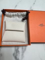 新品】エルメス バスティア ヴェルソ 小銭入れ オレンジ✖️ライム