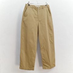 美品✨オーラリー フィンクスコットン ワイドチノパンツ ベージュ 0