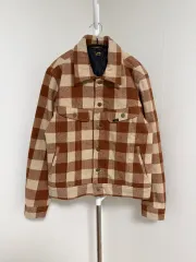 Lee リー ライダース チェック パータン ウール トラッカー ジャケット Mのサムネイル