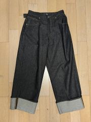 peoplesense】リジットデニム 2XL ワイドシルエット ブラック 黒