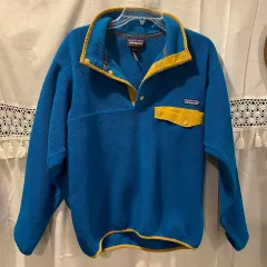 00s patagonia パタゴニア Synchilla（シンチラ） スナップ-T ブルー/イェロー
