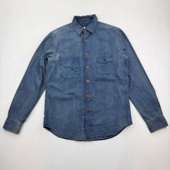 CASEY CASEY ケイシーケイシー インディゴシャツ S フランス製 - メルカリ