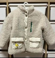 新品未使用 アンパンマン ばいきんまん ボア切替キルティング