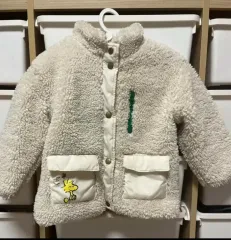 ザラキッズ SNOOPY フリース アウター 2-3y 裏地 キルティング 厚手