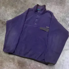 10s patagonia Synchilla スナップ-T PURPLE ニカラグア