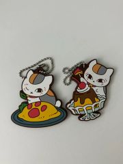 新品未使用 夏目友人帳 ニャンコ先生 ラバーチャーム サガラ刺繍 