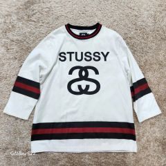 STUSSY ステューシー リバーシブル Tシャツ 七分袖 SSリンクロゴ 