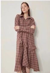 CYCLAS ウエストベルト ロングワンピース 茶 36 N3276 - メルカリ