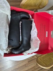 ハンター WOMENS REFINED TALL ブラック ラバー 長靴 マット - メルカリ