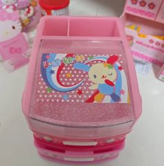 Sanrio キティちゃん チェスト クマキティ 三段ボックス キティグッズ