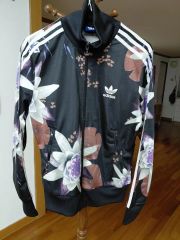 adidas アディダス トラックジャケット 花柄 総柄 ブラック Mサイズ 