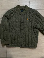 ポロ ラルフローレン キッズ キルティング ジャケット カーキ