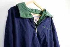 90s Champion レトロ チャンピオン オールドスクール ウィンドブレーカー ジャケット (XL)のサムネイル
