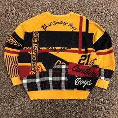XL ROMANTIC CROWN ロマンティッククラウン 21C Boys ジャカード クルーネック ニットのサムネイル