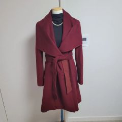 美品 FASHIONNOVA ウールトレンチコート レッド - メルカリ