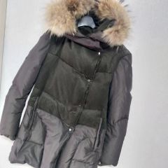 美品 ダブスタ sovブルーフォックスファー 8way リバーシブルダウン 