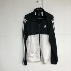 adidas 00sトラックジャケット ブラック ホワイト シンプル スポーツ