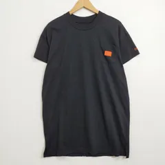 RVCA ルーカ ワンピース 半袖 胸ポケット バック ロゴテープ サーフ コットン ブラック XS E84のサムネイル