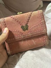 ANNA SUI インザハート フラップ長財布 コーラル - メルカリ
