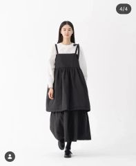 ◾️moca☆さま専用【RNA】サロペットティアードスカート フリル 黒