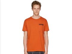 VETEMENTS 20AW 郵便ラベル Tシャツ オーバーオレンジ M相当 - メルカリ