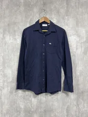 LACOSTE ラコステ スリムフィット シャツ sizeM/紺 ◇■ メンズ