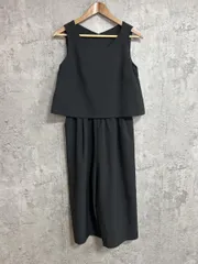 UNITED ARROWS ユナイテッドアローズ グリーンレーベル ワイドパンツ オールインワン sizeF/黒 ■◆ レディース