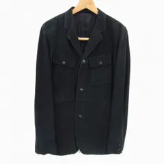 メンズ 定価6万◇Theory セオリー ヌバックレザー フィールドジャケット ブラック ラムレザー 羊革のサムネイル