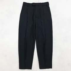 Alexander McQUEEN アレキサンダーマックイーン スラックス ワンタック ワイドテーパードパンツ ウール ブラック イタリア製 メンズ 44 b01373のサムネイル