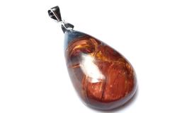 [1 점 물건] 실버 925 ◇ 피터 사이트 31x20mm 드롭 펜던트 톱 파워 스톤 천연석 _PD1790