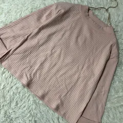 《美品》LOWRYS FARM カットソー ピンク M キレイめ シンプル 上品
