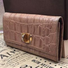 1metre carre クロコダイル風長財布 ピンク 未使用 - メルカリ