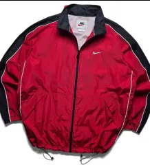 XL NIKE ウィンドブレーカー ジャケット レッド/ブラック