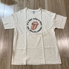新品】ローリング・ストーンズ 公式ライセンス Tシャツ L 白 手書き風