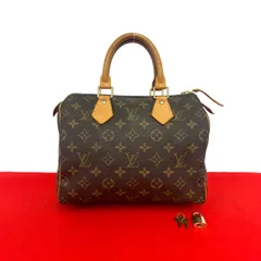 極 美品 LOUIS VUITTON ルイヴィトン ヴィンテージ スピーディー 25 モノグラム レザー ハンドバッグ ミニ ボストンバッグ ブラウン 55384のサムネイル
