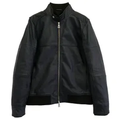 AKM エイケイエム 羊革 シングル ライダースジャケット ジャケット ブラック系 S【中古】のサムネイル
